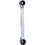KS TOOLS GEARplus 4-in-1 Kaksipäinen Käännettävä Silmukkaräikkäavain, 16x17x18x19 mm 503.4546