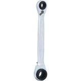 KS TOOLS GEARplus 4-in-1 -kaksipäinen räikkäsilmukka-avain, 8x10 ja 12x13 mm 503.4656