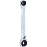 KS TOOLS GEARplus 4-in-1 -kaksipäinen räikkäsilmukka-avain, 8x10 ja 12x13 mm 503.4656