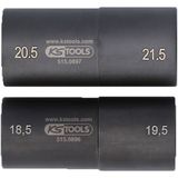 KS TOOLS 1/2" Erikoisiskuhylsysarja Fordin alumiinivanteille, 18,5–21,5 mm, 2 kpl 515.0895