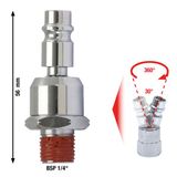 KS TOOLS Pallonivelnippa 1/4" 515.3395