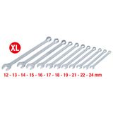 KS TOOLS Erikoispitkä kiintolenkkiavainasarja, 11-osainen, 12–24 mm 517.1505