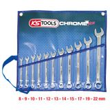 KS TOOLS CHROMEplus Kiintolenkkiavainasarja, 11-osainen 518.0641