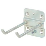 KS TOOLS Reikälevyn kaksoispiikki taivutetulla päällä, Ø 6 mm, 75 mm 860.0814