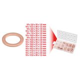KS TOOLS Kuparitiivistelajitelma, Ø 5-17,5 mm, 150 kpl 970.0040