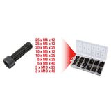 KS TOOLS Kuusiokoloruuvilajitelma, metrinen, 106 osaa 970.0390