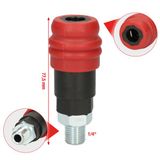 KS TOOLS Kaksivaiheinen paineilman turvaliitin, 1/4" 999.9092