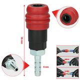 KS TOOLS Kaksivaiheinen Paineilman Turvaliitin 9 mm Letkukaralla 999.9096