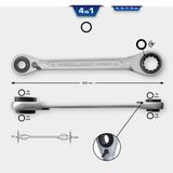 KS TOOLS Räikkälenkkiavain-kaksipäinen BT013901