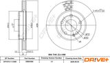 DR!VE+ Тормозной диск DP1010.11.0380