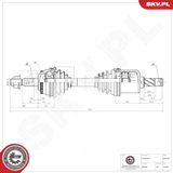 ESEN SKV Drivaxel 40SKV102