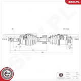 ESEN SKV Vetoakseli 40SKV219