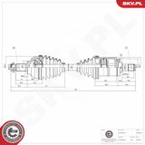 ESEN SKV Drivaxel 40SKV321