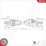 ESEN SKV Drivaxel 40SKV370