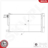 ESEN SKV Конденсатор, кондиционер 86SKV009