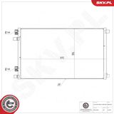 ESEN SKV Конденсатор, кондиционер 86SKV020