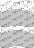 FERODO RACING Bremžu uzliku kompl., Disku bremzes FDS1334