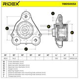 RIDEX Jousijalan tukilaakeri 1180S0032