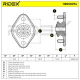 RIDEX Jousijalan tukilaakeri 1180S0074