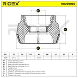 RIDEX Amortisaatori tugilaager 1180S0095