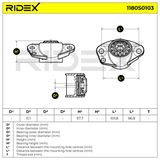 RIDEX Amortisaatori tugilaager 1180S0103