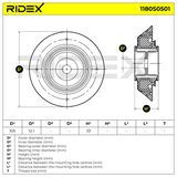 RIDEX Опора стойки амортизатора 1180S0501
