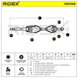 RIDEX Drivaxel 13D0068