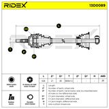 RIDEX Приводной вал 13D0089