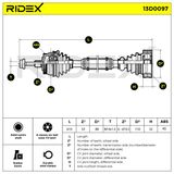 RIDEX Veovõll 13D0097