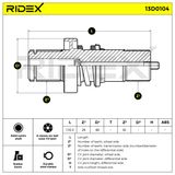 RIDEX Приводной вал 13D0104