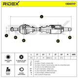 RIDEX pusašis 13D0117