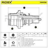 RIDEX Приводной вал 13D0158
