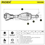 RIDEX Приводной вал 13D0268