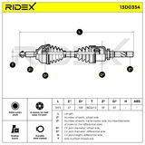 RIDEX Drivaxel 13D0354