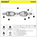 RIDEX pusašis 13D0368