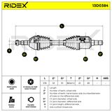 RIDEX Drivaxel 13D0384