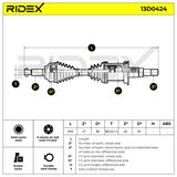 RIDEX Veovõll 13D0424