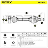 RIDEX Veovõll 13D0450