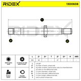 RIDEX Приводной вал 13D0608