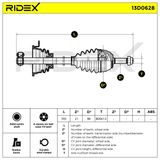 RIDEX Приводной вал 13D0628