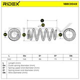 RIDEX Keerdvedru 188C0049