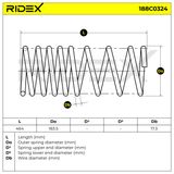 RIDEX Пружина ходовой части 188C0324