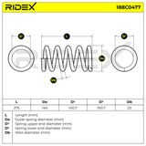 RIDEX Пружина ходовой части 188C0477