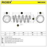RIDEX Пружина ходовой части 188C0530