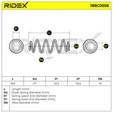 RIDEX Пружина ходовой части 188C0556