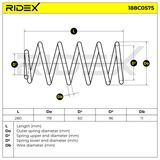 RIDEX Пружина ходовой части 188C0575
