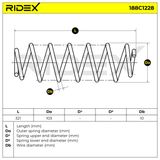 RIDEX Пружина ходовой части 188C1228