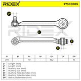 RIDEX Рычаг независимой подвески колеса, подвеска колеса 273C0005