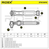 RIDEX Рычаг независимой подвески колеса, подвеска колеса 273C0010