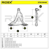 RIDEX Länkarm, hjulupphängning 273C0048